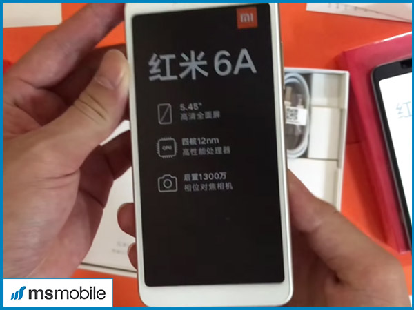 Thiết kế của Xiaomi Redmi 6A