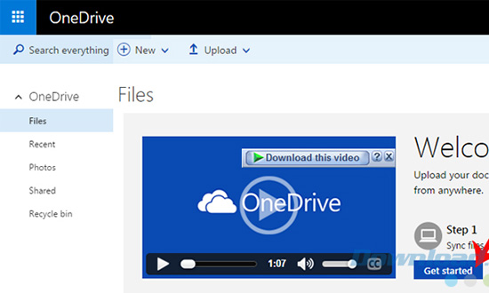 Hướng dẫn đăng ký tài khoản OneDrive và sử dụng OneDrive lưu dữ liệu