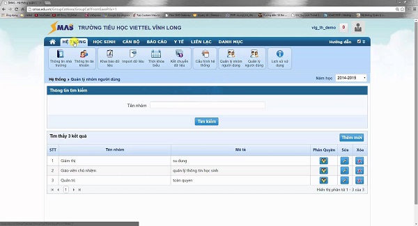 Hướng dẫn tạo tài khoản và cách phân quyền cho giáo viên trong phần mềm SMAS