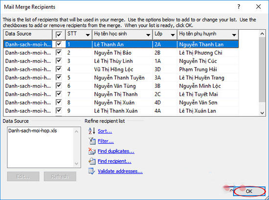 Hướng dẫn cách trộn thư trong Microsoft Word