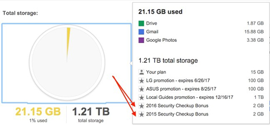 Mẹo tăng dung lượng Google Drive thêm 2GB chỉ với vài cái click chuột đơn giản