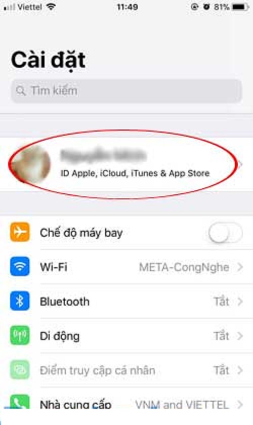 Hướng dẫn sao lưu ảnh và dữ liệu vào iCloud trên điện thoại iPhone