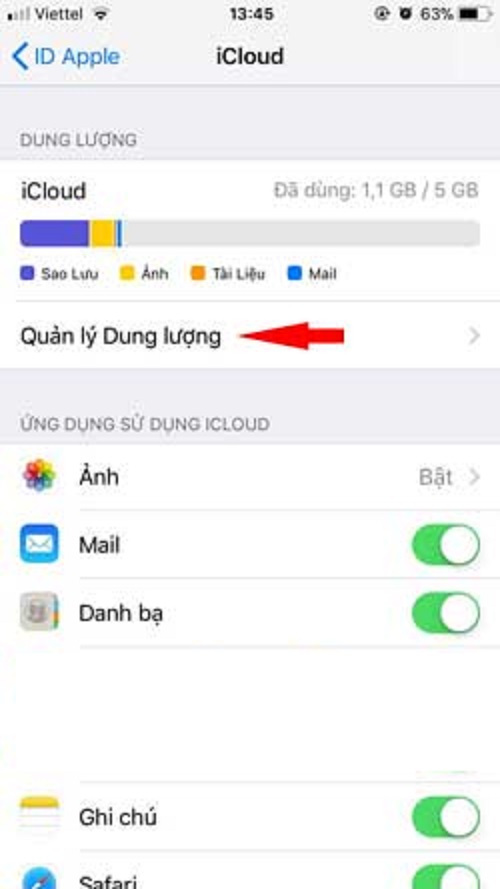 Hướng dẫn sao lưu ảnh và dữ liệu vào iCloud trên điện thoại iPhone