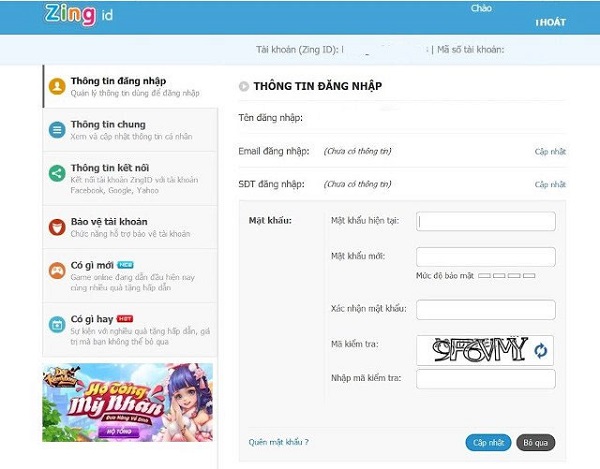 Mẹo bảo vệ tài khoản bằng cách đổi mật khẩu Zing ID trong một nốt nhạc