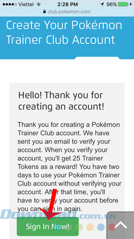 Hướng dẫn tạo tài khoản Pokemon Trainer Club trên điện thoại nhanh nhất