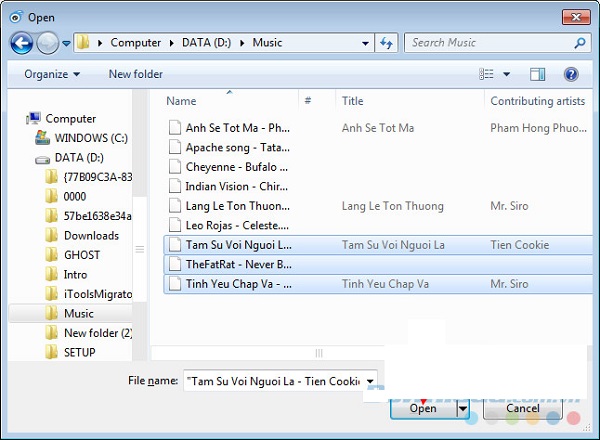 Hướng dẫn cách copy nhạc vào iphone không cần itunes