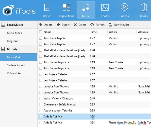 Hướng dẫn cách copy nhạc vào iphone không cần itunes