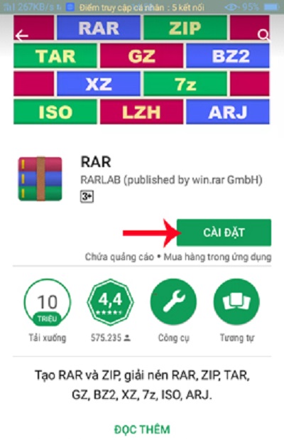Hướng dẫn cách giải nén file trên Android bằng ứng dụng RAR