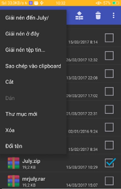 Hướng dẫn cách giải nén file trên Android bằng ứng dụng RAR