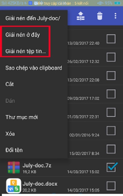 Hướng dẫn cách giải nén file trên Android bằng ứng dụng RAR