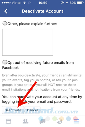 Hướng dẫn cách xóa tài khoản Facebook trên điện thoại