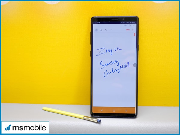 Thiết kế trên Samsung Galaxy Note 9