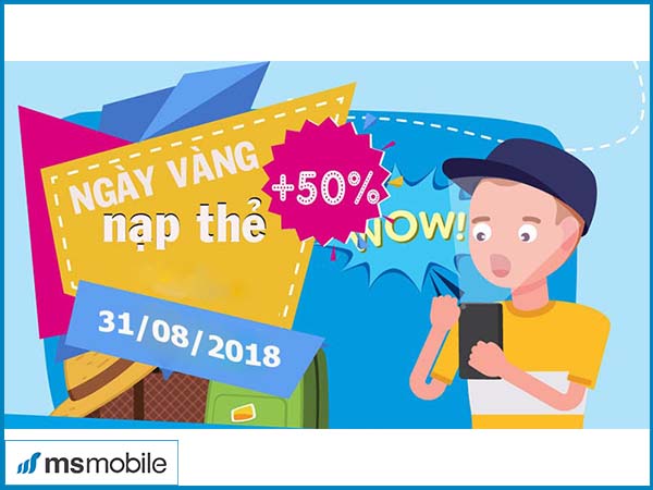 Khuyến mại lên đến 50% cho các thuê bao nhà mạng Viettel, MobiFone và VinaPhone