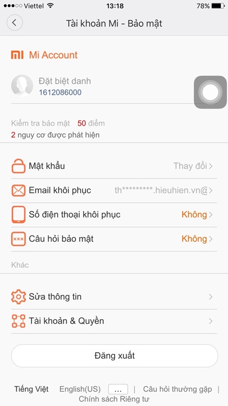 Cách tạo, đăng ký tài khoản Xiaomi - Mi Account trên điện thoại (trên mobile)