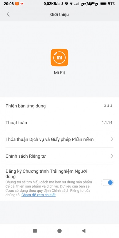 Cập nhật phiên bản, Version mới nhất cho Mi Band 2, Mi Band 3, Mi Band 4
