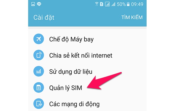 Bật tắt 4G trên điện thoại Adroid (điện thoại Samsung, Xiaomi, Huawei...)