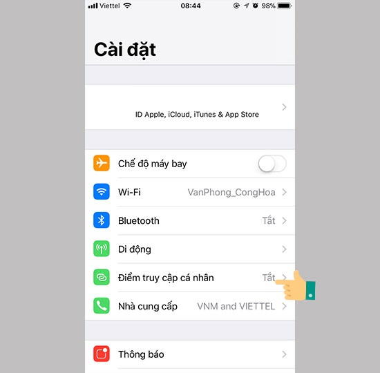Phát Wifi trên iPhone iPad, sử dụng Wifi Hotspot trên điện thoại iPhone iPad