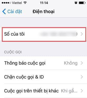 Mẹo kiểm tra số điện thoại trên iPhone, xem số điện thoại trên iPhone