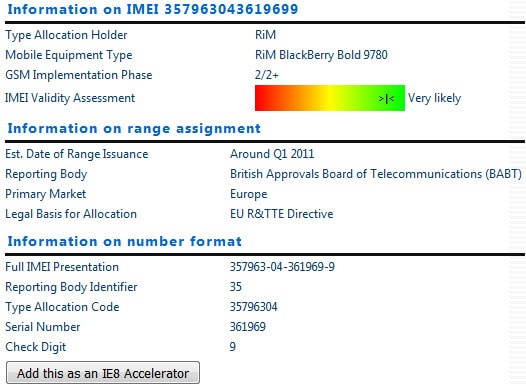 Kiểm tra IMEI điện thoại Blackberry, check IMEI điện thoại Blackberry chính xác nhất