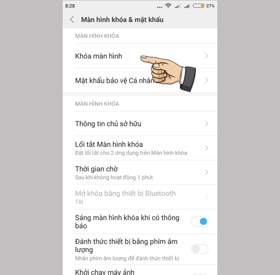 Cài mật khẩu và hủy mật khẩu trên điện thoại Xiaomi, bỏ mật khẩu khóa màn hình trên điện thoại Xiaomi