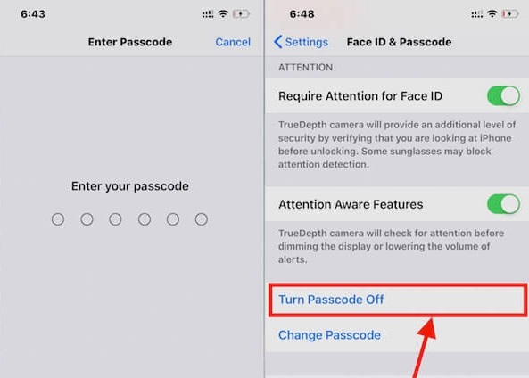 Cài mật khẩu và hủy mật khẩu trên iPhone iPad, bỏ mật khẩu khóa màn hình trên iPhone iPad