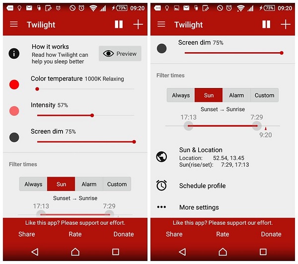 Điều chỉnh độ sáng màn hình trên điện thoại Android, giảm độ sáng màn hình hơn mức cho phép trên điện thoại Android