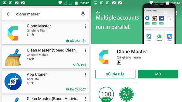 Tính năng Dual App? Cài ứng dụng kép trên điện thoại Android, cài một ứng dụng hai lần trên điện thoại Android