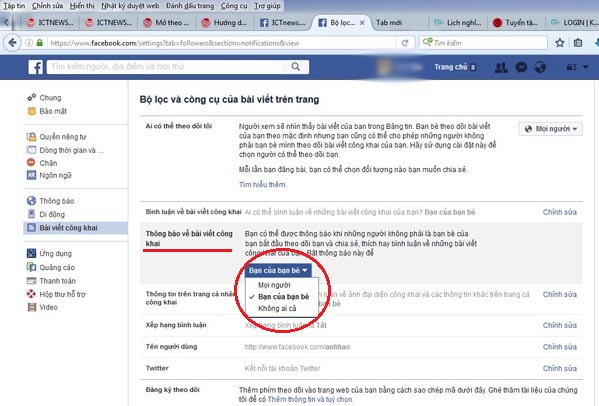 Bật tính năng theo dõi trên Facebook, mở tính năng Follow trên Facebook