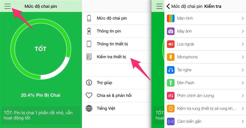 Kiểm tra thông tin RAM, CPU, Pin, phần cứng iPhone, quản lý RAM trên iPhone iPad