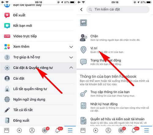 Bật định vị trên Facebook, tắt định vị trên Facebook đơn giản nhất