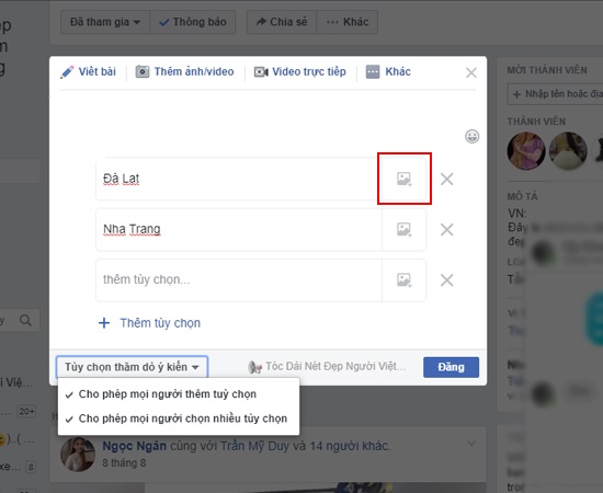 Tạo cuộc thăm dò ý kiến trên Facebook, tạo thăm dò ý kiến trên Group Facebook