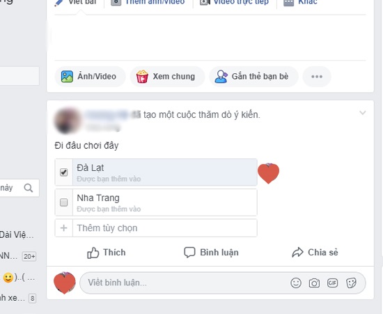 Tạo cuộc thăm dò ý kiến trên Facebook, tạo thăm dò ý kiến trên Group Facebook