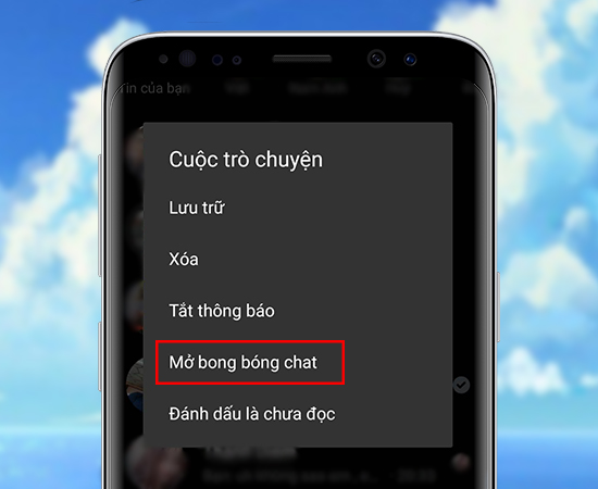 Bật tắt chế độ Mini chat của Messenger Facebook trên điện thoại