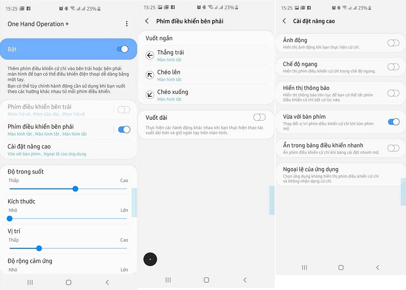 Sử dụng điện thoại bằng một tay, ứng dụng One Hand Operation+ trên điện thoại Samsung, cài đặt và sử dụng như thế nào?