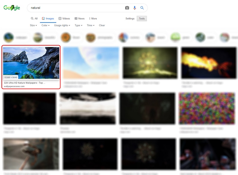 Mẹo tìm nhanh hình ảnh có độ phân giải cao (từ 4K – 16K) trên Google