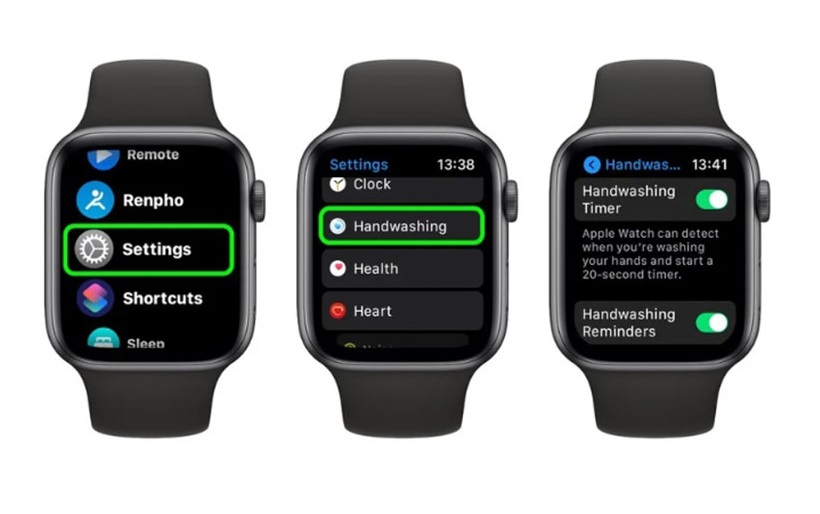 Tinh năng mới trên Apple Watch, tính năng phát hiện rửa tay trên Apple Watch