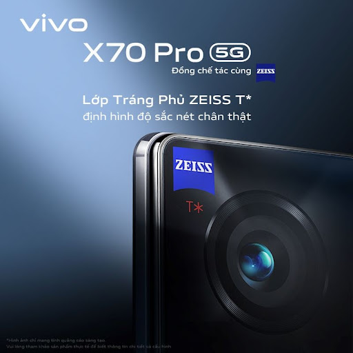Thiết kế ống kính chất lượng của chiếc smartphone vivo X70 Pro 