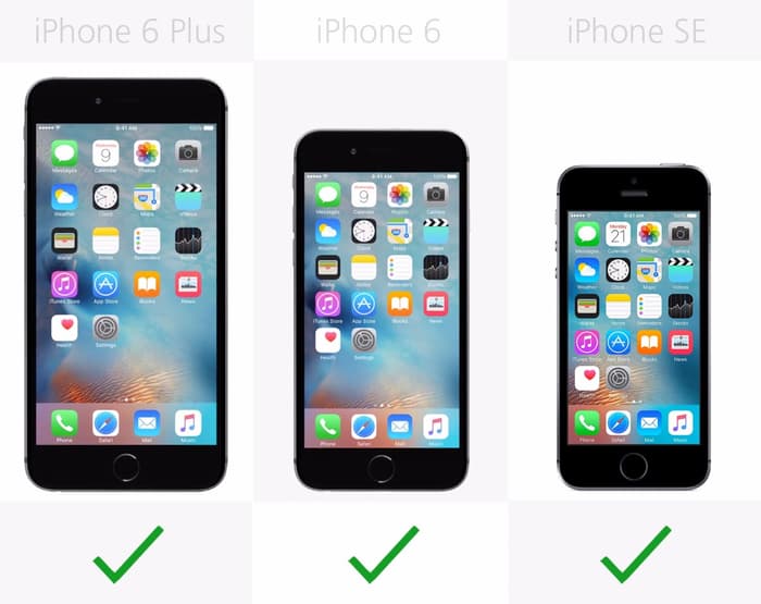 So sánh thông số kỹ thuật iPhone 6s Plus, iPhone 6s, iPhone 6 Plus, iPhone 6 và iPhone SE (Phần 2)