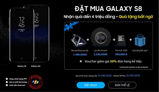 Description: Toàn bộ ưu đãi khủng khi pre-order Samsung Galaxy S8|S8 tại Nemo.vn