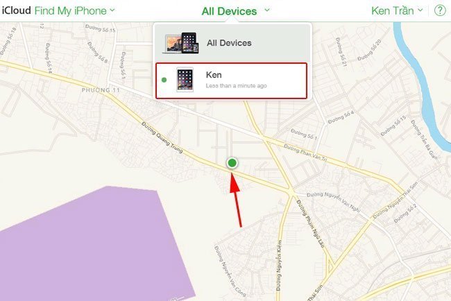 Tìm iPhone và xác định vị trí iPhone
