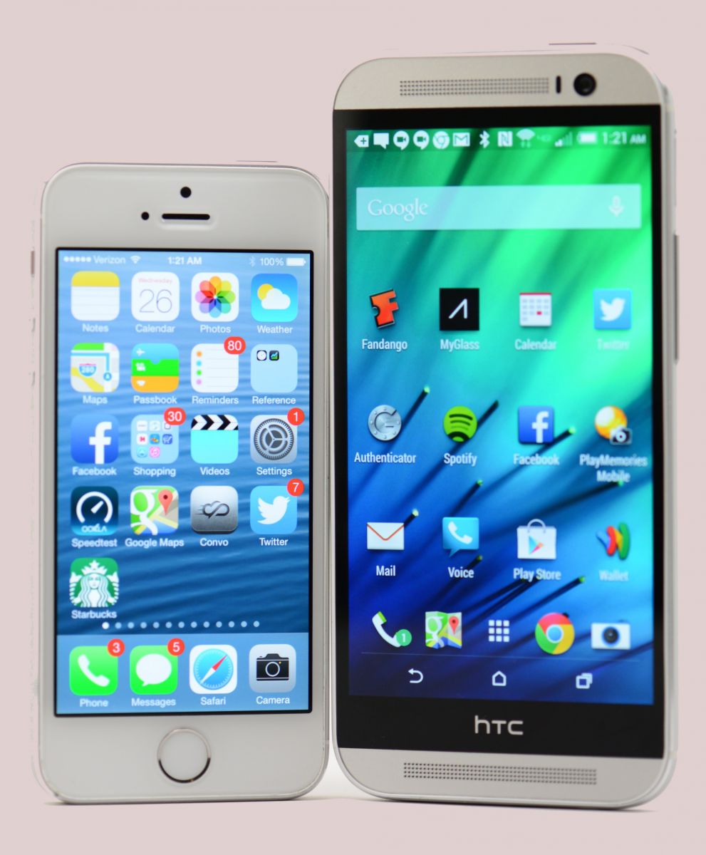 So sánh đặc điểm giữa iPhone se với HTC One M8