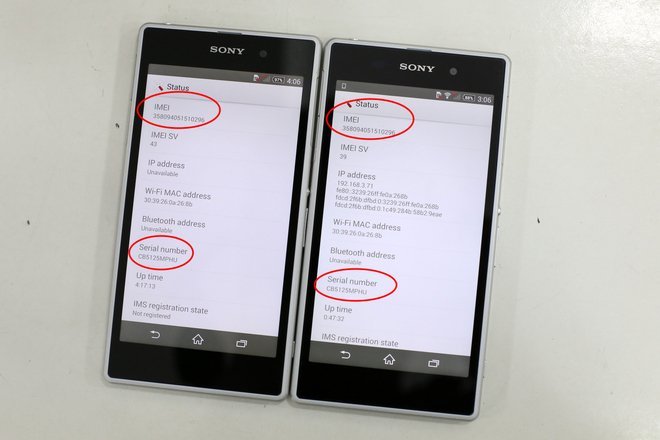 Cách phân biệt Sony Xperia Z3 Cũ hàng dựng và chính hãng