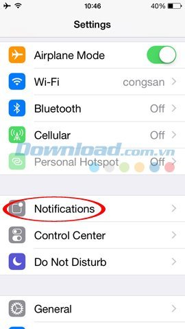 Cách tắt thông báo zalo trên điện thoại iOS