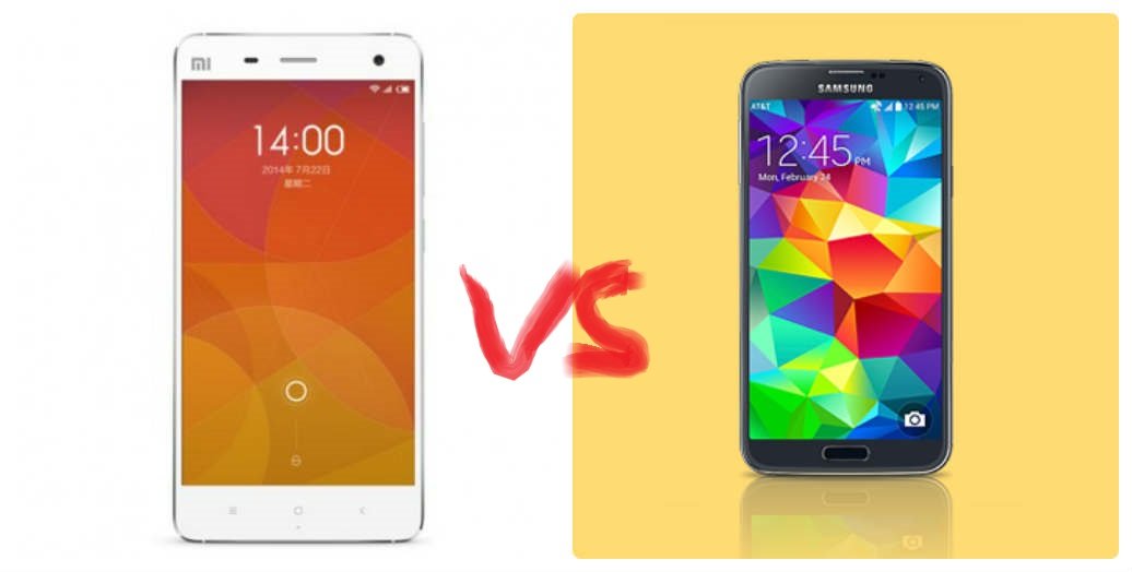 Xiaomi Mi4 vs Samsung galaxy S5: Chất lượng ngang ngửa, giá tiền chênh lệch