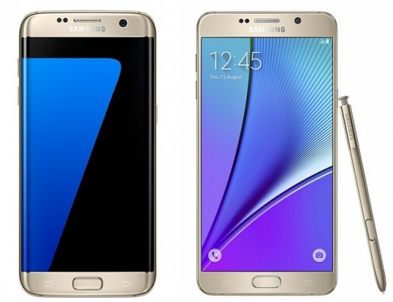 So sánh Samsung Galaxy S7 edge và Note 5