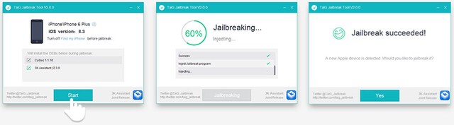 Hướng dẫn cách jailbreak ios 9.1.2 trở lên