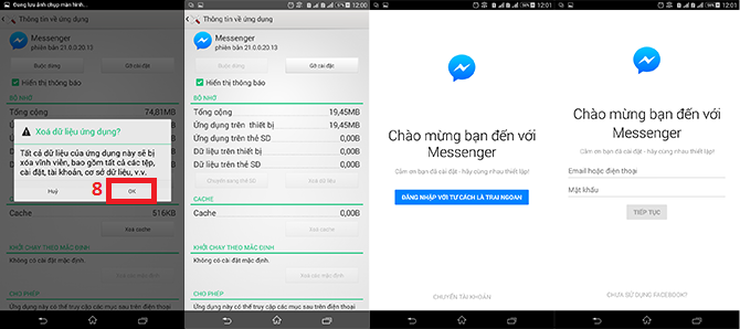 Cách đăng xuất Facebook Messenger trên thiết bị Android