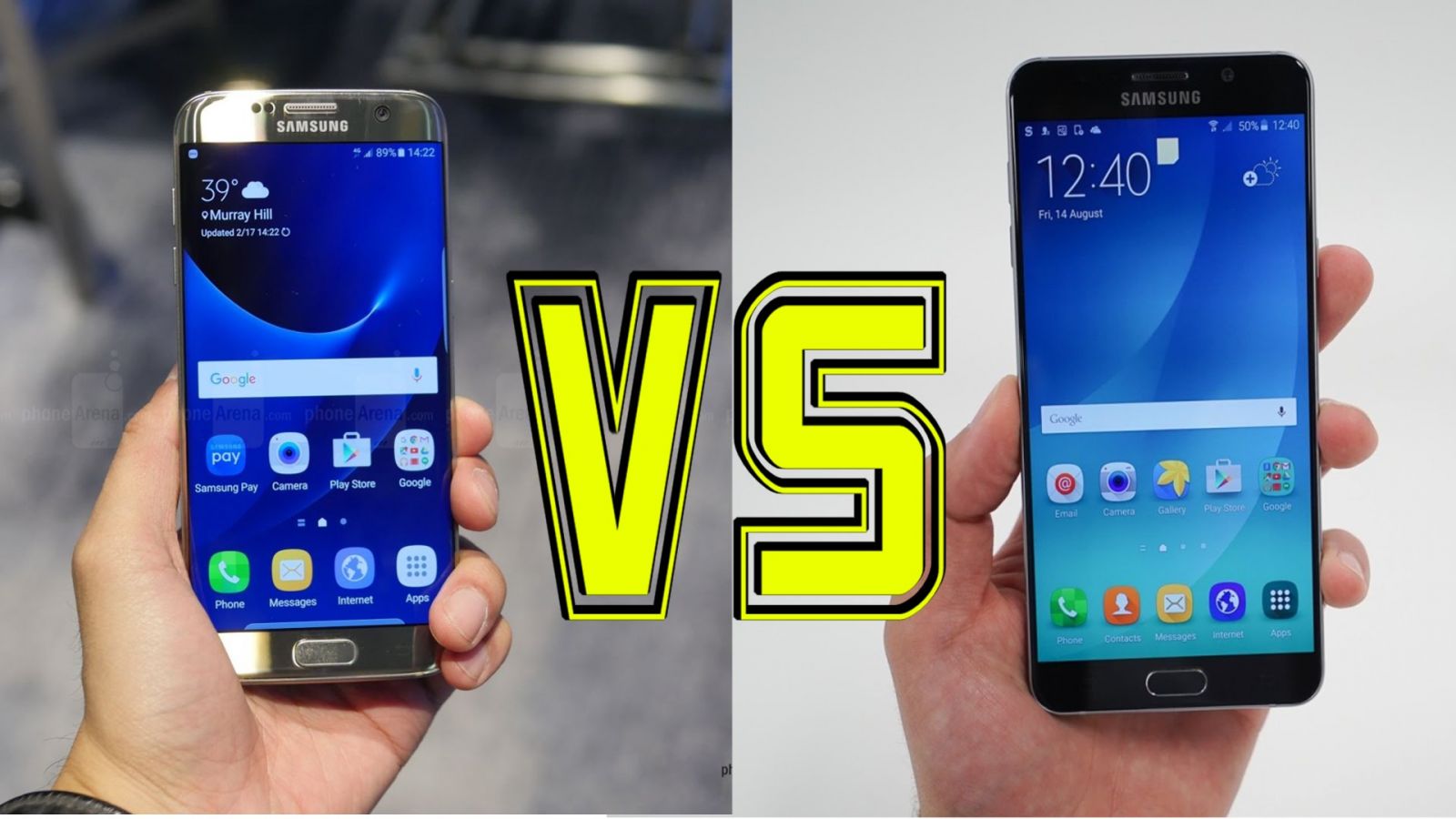 So sánh Samsung Galaxy S7 edge và Note 5