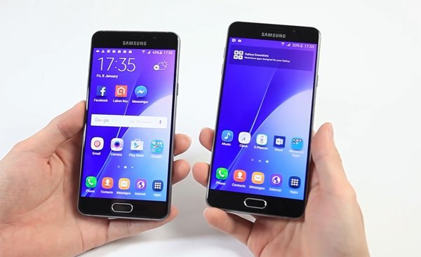 Thiết kế màn hình Samsung Galaxy A5 2016 cũ