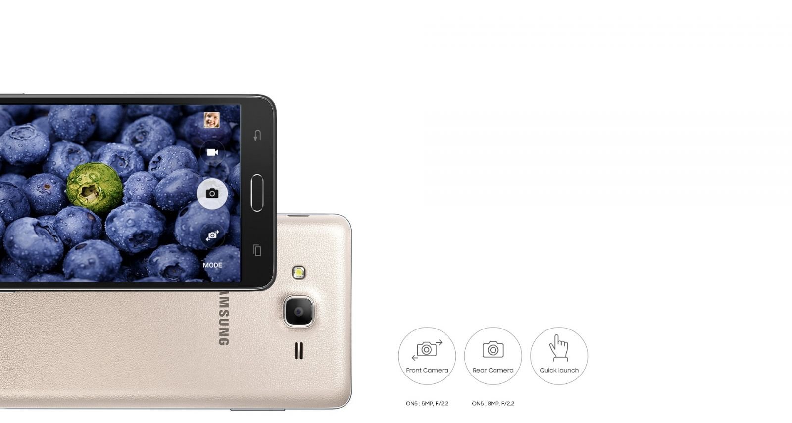 Samsung Galaxy On5 Camera Brighter
